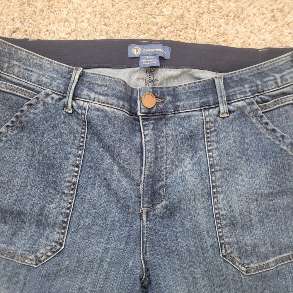 Democracy Ab-solution Bermuda Shorts Womens 18W Jeans Stretch - Picture 2 of 5